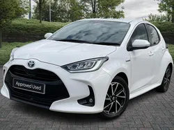 White Used 2021 Toyota Yaris Hybrid Design Hatchback | £14,861 (Good price)