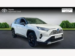 White/black Used 2020 Toyota RAV4 Hybrid SUV | £31,466 (Expensive)