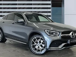Grey Used 2020 Mercedes GLC300 AMG line Coupe | £32,987 (Expensive)