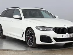 White Used 2022 BMW 520 M Sport Estate | £32,778 (Expensive)