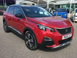 Red Used 2018 Peugeot 3008 GT-line SUV | £11,395