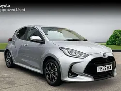 Silver Used 2022 Toyota Yaris Hybrid Design Hatchback | £16,987 (Fair price)