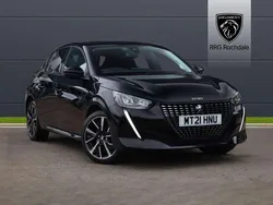 Black Used 2021 Peugeot 208 Allure Premium Hatchback | £13,395 (Fair price)