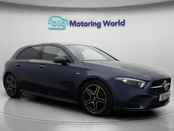 Blue Used 2021 Mercedes A180 AMG line Hatchback | £21,700 (Expensive)
