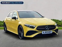 Yellow Used 2023 Mercedes A200 Exclusive Hatchback | £25,999 (Expensive)