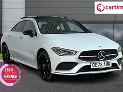 White Used 2022 Mercedes CLA250e AMG line Sedan | £25,799 (A bit pricey)