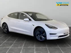 White Used 2020 Tesla Model 3 Standard Range Sedan | £10,495 (Fair price)