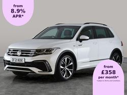 White Used 2021 VW Tiguan R-line SUV | £23,831 (Fair price)