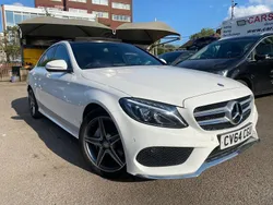White Used 2014 Mercedes C200 AMG line Sedan | £12,999 (Expensive)