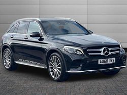 Obsidian black Used 2018 Mercedes GLC350 AMG line Estate | £19,490 (A bit pricey)