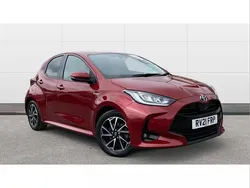 Red Used 2021 Toyota Yaris Hybrid Design Hatchback | £15,440 (Fair price)