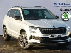 Brilliant silver metallic Used 2022 Skoda Karoq SportLine SUV | £23,995 (Fair price)