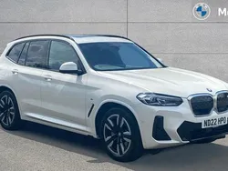Mineral white metallic Used 2022 BMW iX3 M Sport SUV | £27,855 (Fair price)