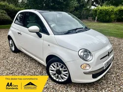 White Used 2015 Fiat 500 Lounge Hatchback | £5,495 (Fair price)