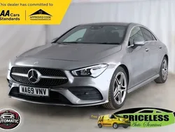 Grey Used 2019 Mercedes CLA220 AMG line Sedan | £20,995 (Fair price)