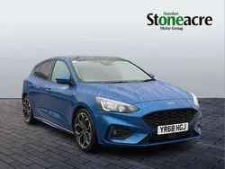 Blue Used 2018 Ford Focus ST-Line X Hatchback | £10,990 (Fair price)