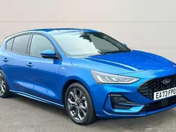 Blue Used 2023 Ford Focus ST-Line Hatchback | £18,640 (Fair price)