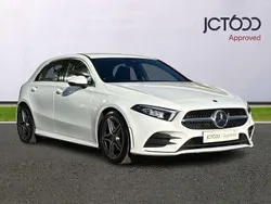 White Used 2018 Mercedes A200 AMG line Hatchback | £15,200 (Fair price)
