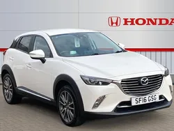 White Used 2016 Mazda CX-3 Inclusive SUV | £8,923 (Fair price)