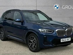 Phytonic blue Used 2022 BMW X3 M Sport SUV | £35,495 (Fair price)