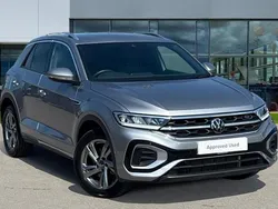 Pyrite silver metallic Used 2024 VW T-Roc R-line SUV | £27,619 (Fair price)