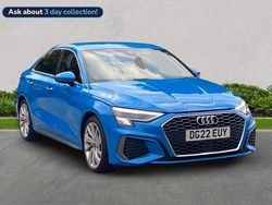 Blue Used 2022 Audi A3 S-Line Sedan | £22,149 (Fair price)