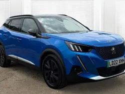 Blue Used 2022 Peugeot e-2008 Premium SUV | £15,340 (Fair price)