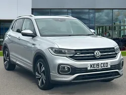 Reflex silver metallic Used 2019 VW T-Cross R-line SUV | £17,121 (Fair price)