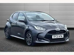 Grey Used 2021 Toyota Yaris Hybrid Design Hatchback | £15,999 (Fair price)