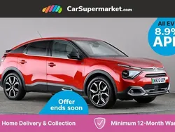 Red Used 2022 Citroën e-C4 Shine Hatchback | £11,497 (Fair price)