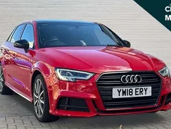 Red Used 2018 Audi A3 Black Edition Hatchback | £15,746 (Fair price)