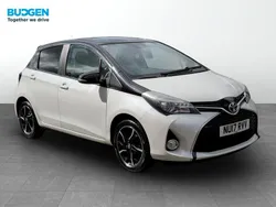 White/black Used 2017 Toyota Yaris Design Hatchback | £7,763 (Fair price)
