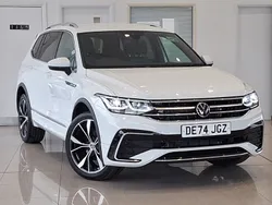White Used 2024 VW Tiguan Allspace R-line SUV | £34,698 (Expensive)