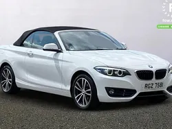 White Used 2020 BMW 218 Sport Line Cabriolet | £16,399 (Fair price)