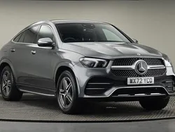 Graphite grey Used 2022 Mercedes GLE350 AMG line Coupe | £51,750 (A bit pricey)