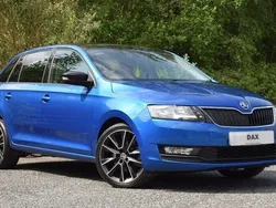 Blue Used 2017 Skoda Rapid Sport Hatchback | £7,601 (Fair price)