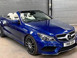Blue Used 2016 Mercedes E220 AMG line Cabriolet | £14,450 (Fair price)