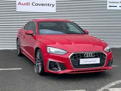 Progressive red metallic Used 2025 Audi A5 S-Line Coupe | £32,990 (Fair price)