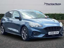 Blue Used 2019 Ford Focus ST-Line Hatchback | £9,899 (Fair price)