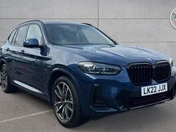 Blue Used 2022 BMW X3 M Sport SUV | £37,193 (Fair price)