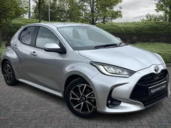 Silver Used 2022 Toyota Yaris Hybrid Design Hatchback | £17,473 (Fair price)