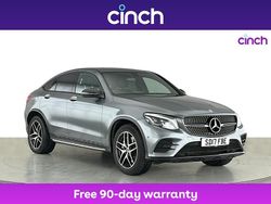 Grey Used 2017 Mercedes GLC250 AMG line Coupe | £18,949 (Good price)