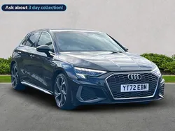 Black Used 2022 Audi A3 S-Line Hatchback | £20,767 (Fair price)