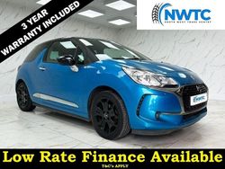 Blue Used 2016 DS Automobiles DS3 Elegance Hatchback | £4,595 (Fair price)