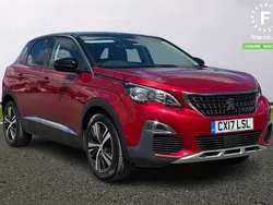 Red Used 2017 Peugeot 3008 Allure Hatchback | £10,299 (A bit pricey)
