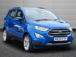 Desert island blue Used 2022 Ford Ecosport Titanium SUV | £12,950 (Fair price)
