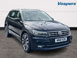 Black Used 2018 VW Tiguan R-line SUV | £19,990 (Super price)