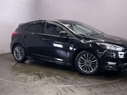 Black Used 2017 Ford Focus ST-Line Hatchback | £11,999 (Fair price)