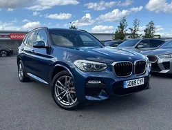 Blue Used 2019 BMW X3 M Sport SUV | £20,811 (Fair price)