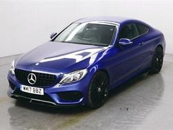 Blue Used 2017 Mercedes C300 AMG line Coupe | £15,490 (Good price)